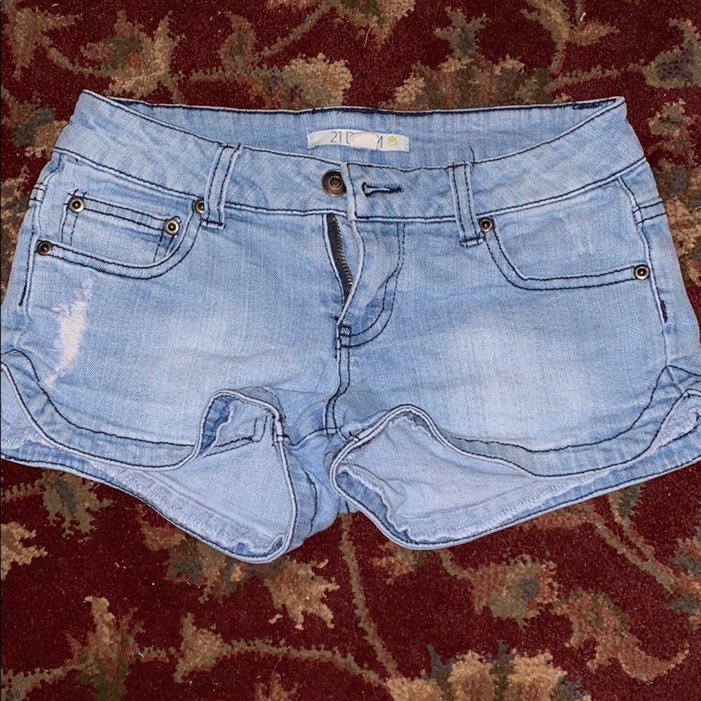 Denim shorts
